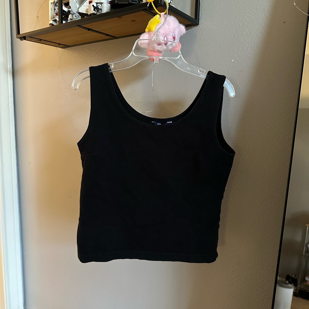 SO Women's Black Tank Top